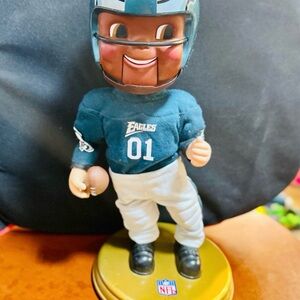 Football Player Action Figure with Blue Jersey